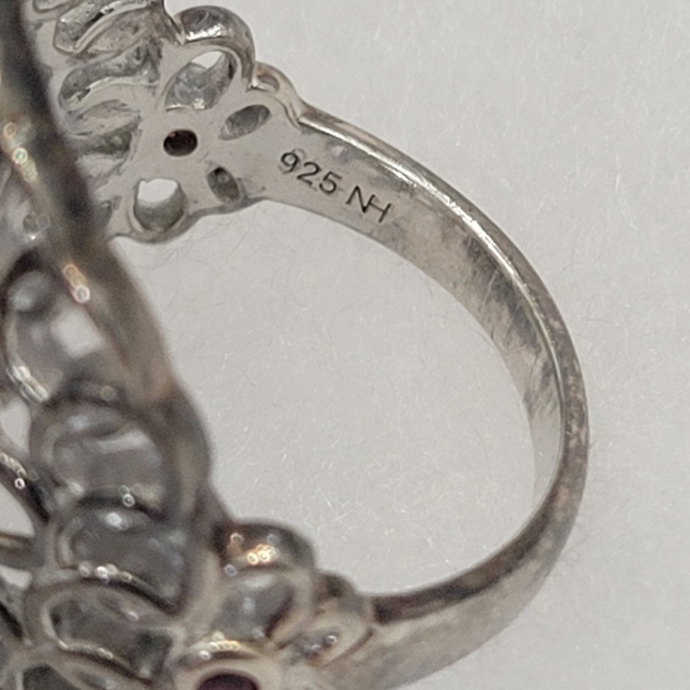 Silver & Ruby Ring - image 3